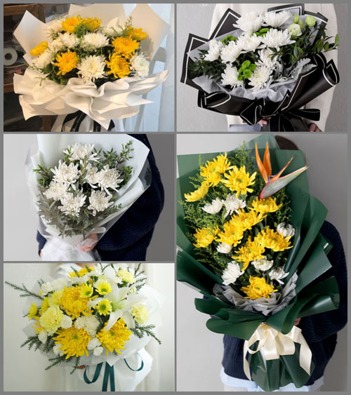 广东揭阳市揭东区玉湖镇北坑村白事花束代送